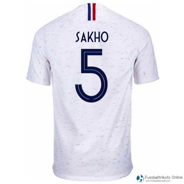 Frankreich Trikot Auswarts Sakho 2018 Weiß Fussballtrikots Günstig